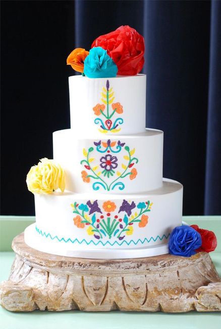 Pasteles de boda con temática mexicana 21