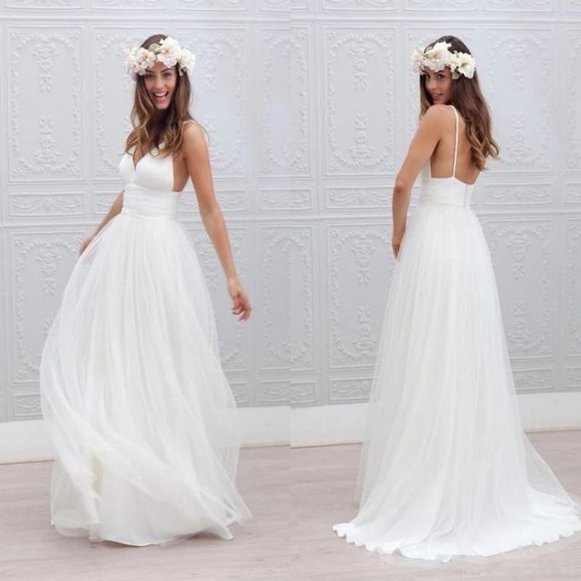 Vestido para Playa y corona de flores 6