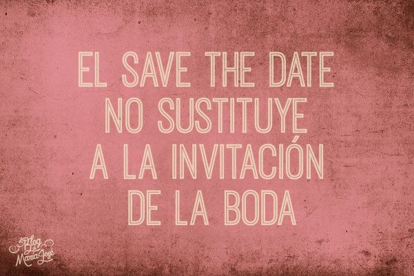 ¿Save the date? - 3