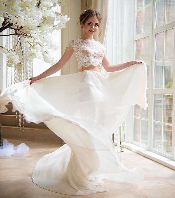 Vestido de novia de 2 piezas 👰🏻 - 36
