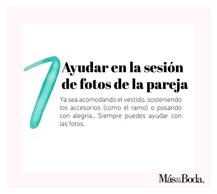 Decálogo de las damas de honor 👯‍♀️👯‍♀️ - 7