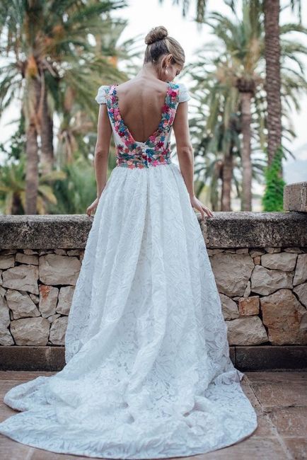 Vestido novia bordado mexicano - 2