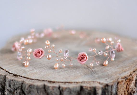 Tocados en rosa 🎀👑 4