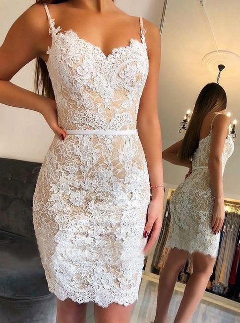 Vestidos claros para despedida o boda civil 18