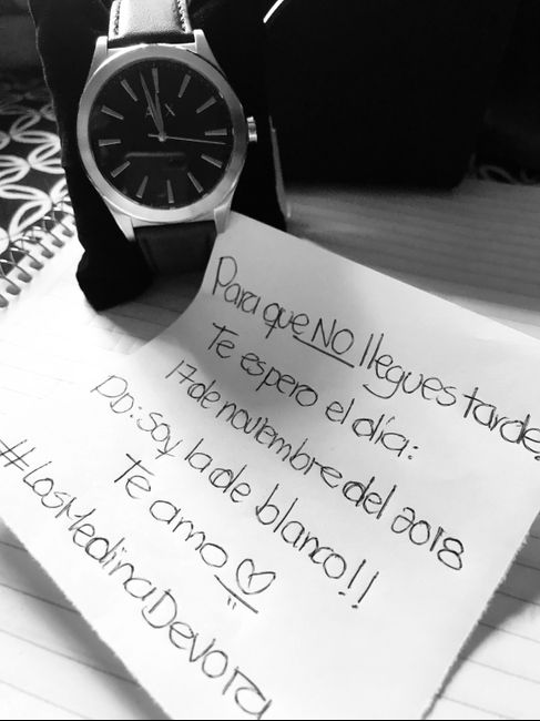 Cómo entregar reloj de compromiso? 1