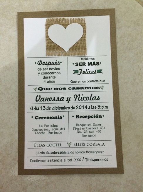 Invitaciones de boda fáciles de hacer 7