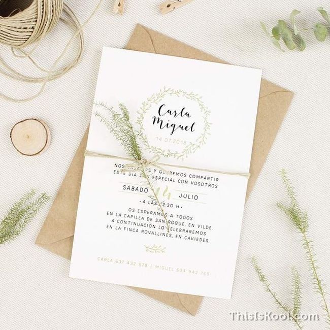 Invitaciones de boda fáciles de hacer 11