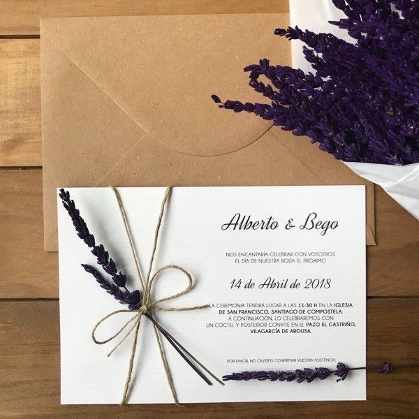 Invitaciones de boda fáciles de hacer 12