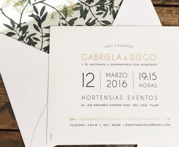 Invitaciones de boda fáciles de hacer 14