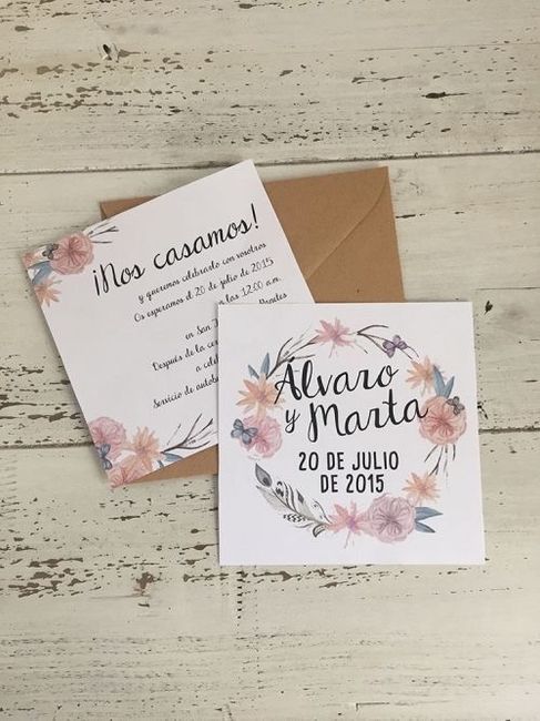 Invitaciones de boda fáciles de hacer 17