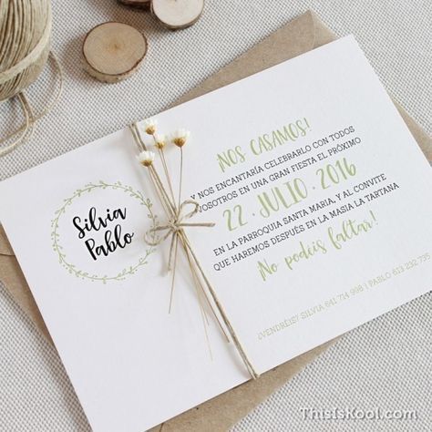 Invitaciones de boda fáciles de hacer 27