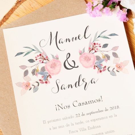 Invitaciones de boda fáciles de hacer 32