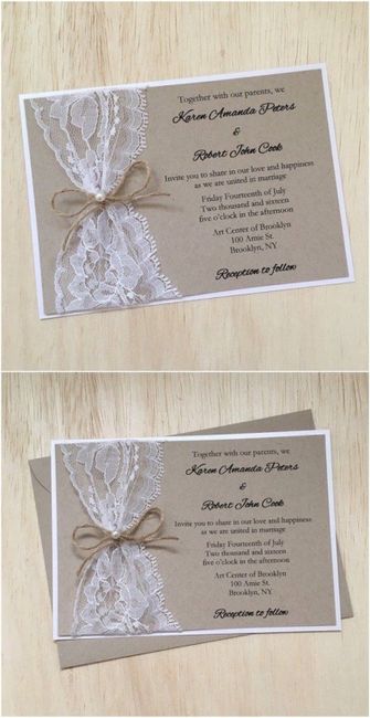 Invitaciones de boda fáciles de hacer 41