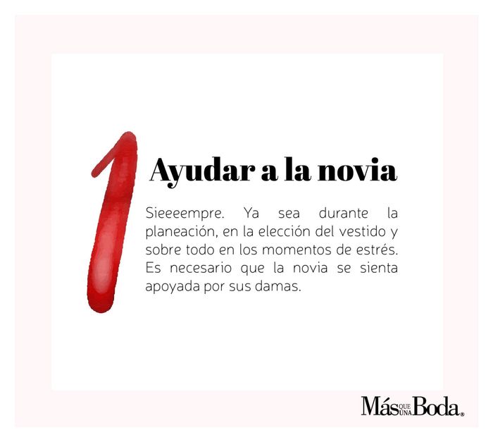 Decálogo de las damas: tareas en las que pueden ayudarte. 2