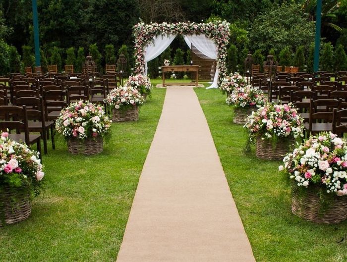 Montaje para ceremonia civil al aire libre. 12