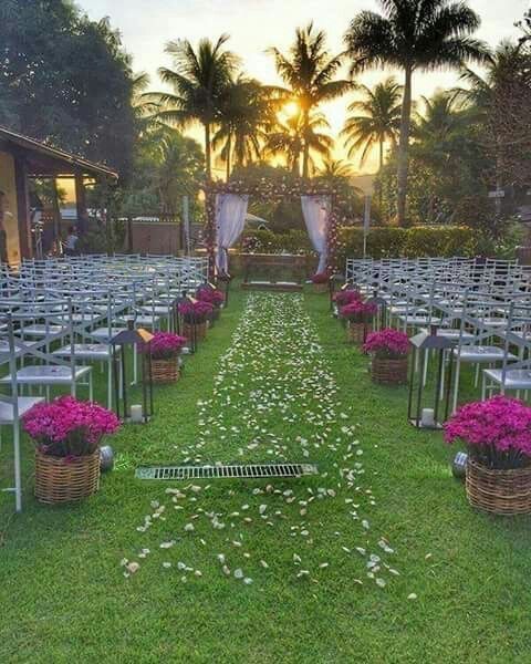 Montaje para ceremonia civil al aire libre. 16