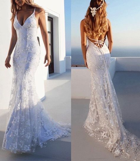 El vestido de novia ideal para una boda en la playa 15