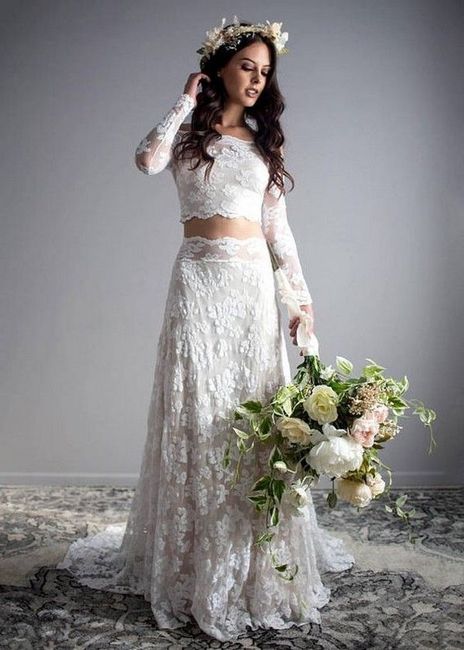 El vestido de novia en dos piezas - 2