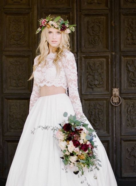 El vestido de novia en dos piezas - 4