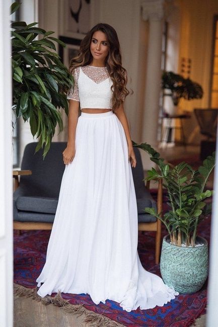 El vestido de novia en dos piezas - 10