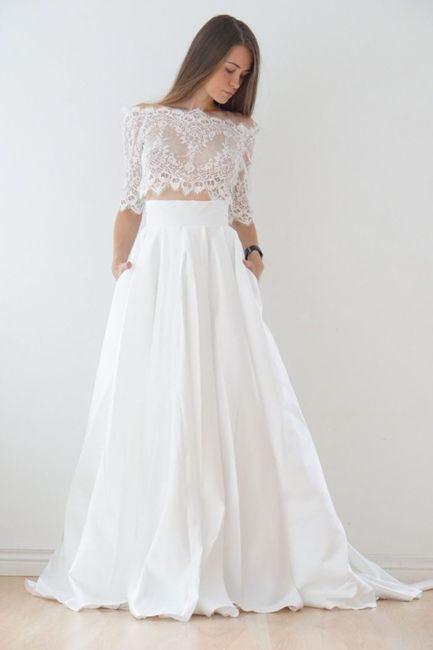 El vestido de novia en dos piezas - 34
