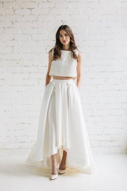 El vestido de novia en dos piezas - 35