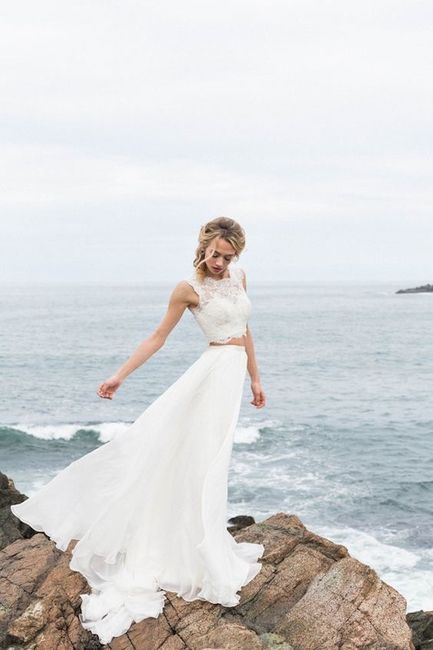 El vestido de novia en dos piezas - 36