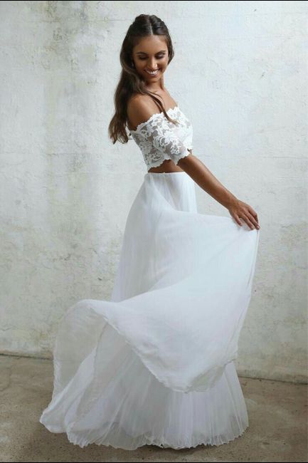 El vestido de novia en dos piezas - 40