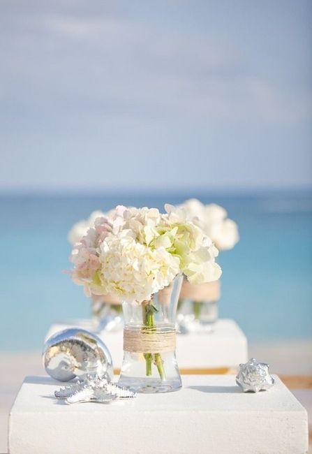 Ideas inspiración: Centros de mesa para una boda en playa 4