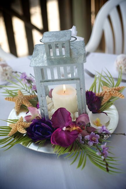 Ideas inspiración: Centros de mesa para una boda en playa 14