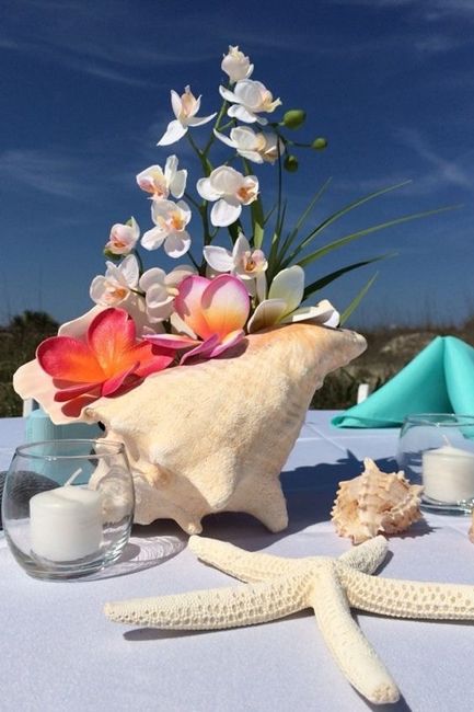 Ideas inspiración: Centros de mesa para una boda en playa 25