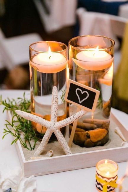Ideas inspiración: Centros de mesa para una boda en playa 26