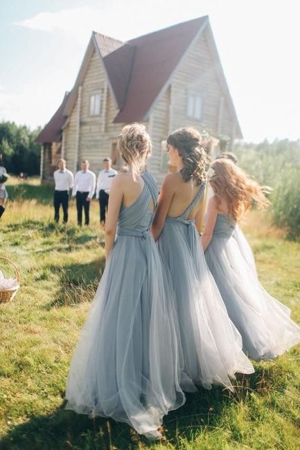Colores: Vestidos de dama en color gris ✨ - 8