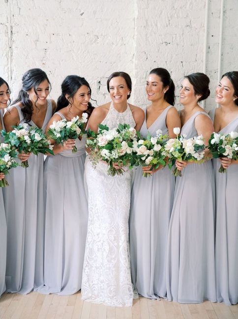 Colores: Vestidos de dama en color gris ✨ - 10