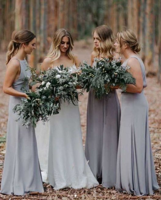 Colores: Vestidos de dama en color gris ✨ - 17