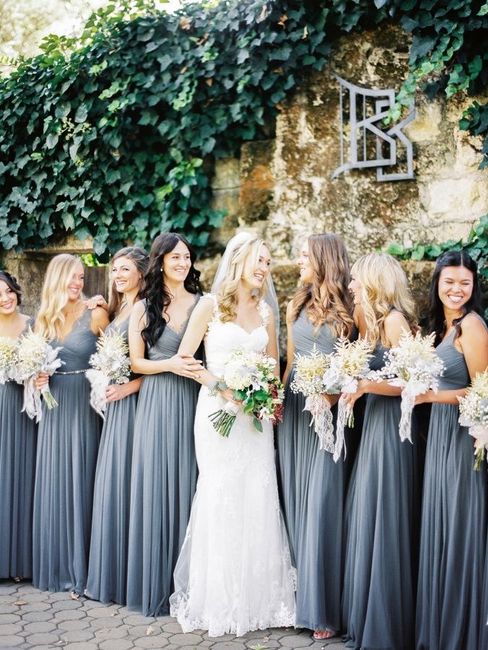 Colores: Vestidos de dama en color gris ✨ - 19