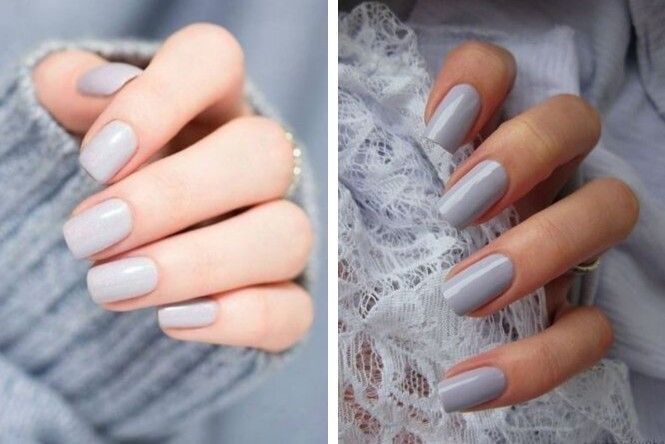 Colores: uñas en tono gris ✨ 1