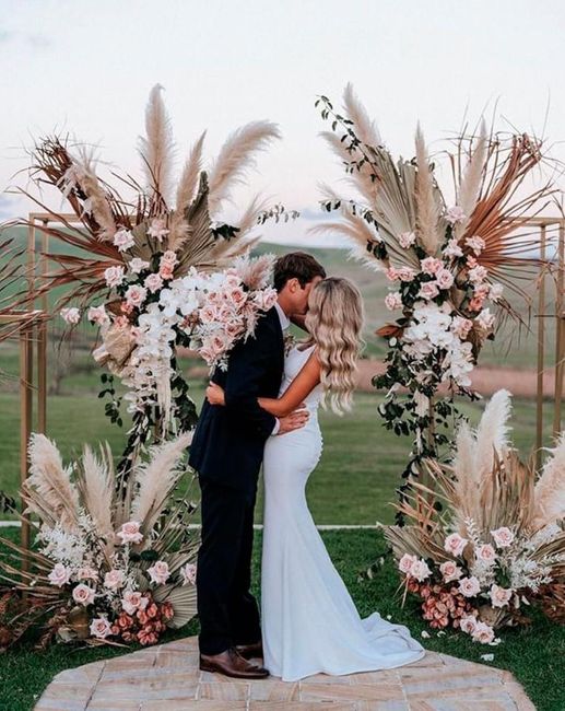 Decoración con pampas grass 2