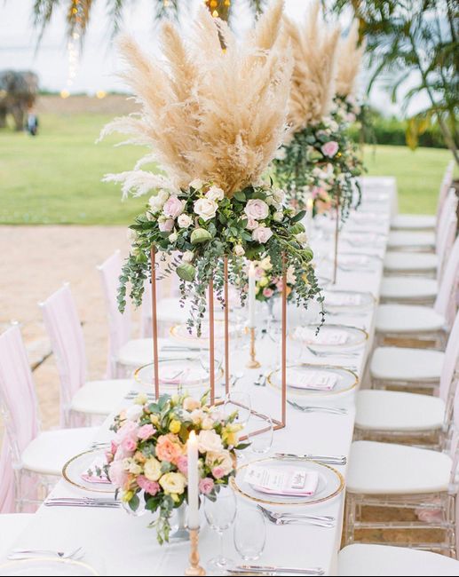 Decoración con pampas grass 11