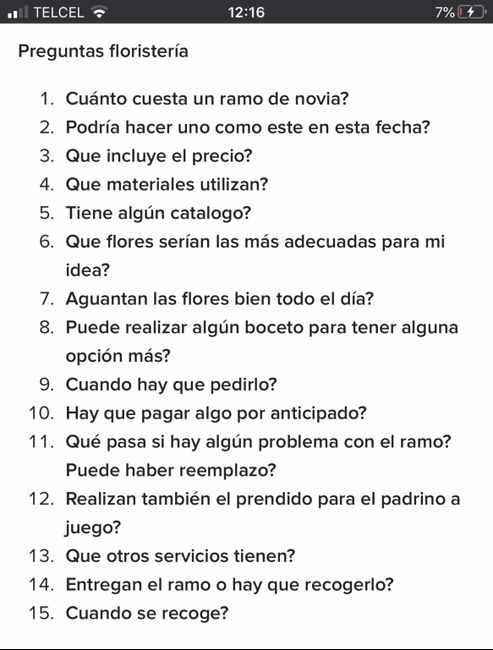 ¿Cuáles preguntas les realizarán a sus proveedores? 4