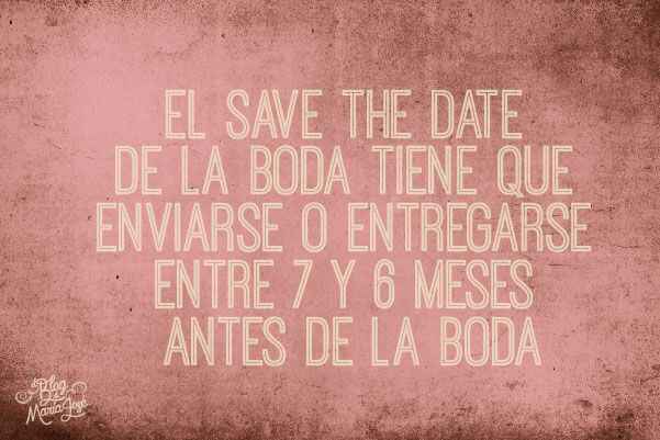 ¿Save the date? - 2