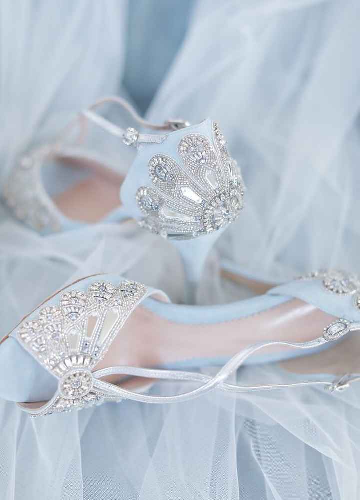 Baby blue en el calzado de la novia 💙 - 5