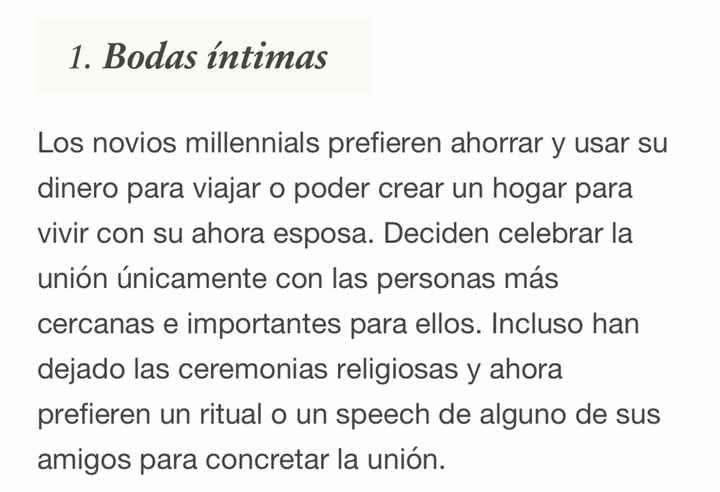 10 características de una boda millennial - 1
