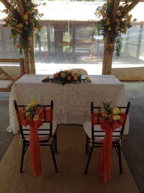 Mesa de honor, boda civil - 1