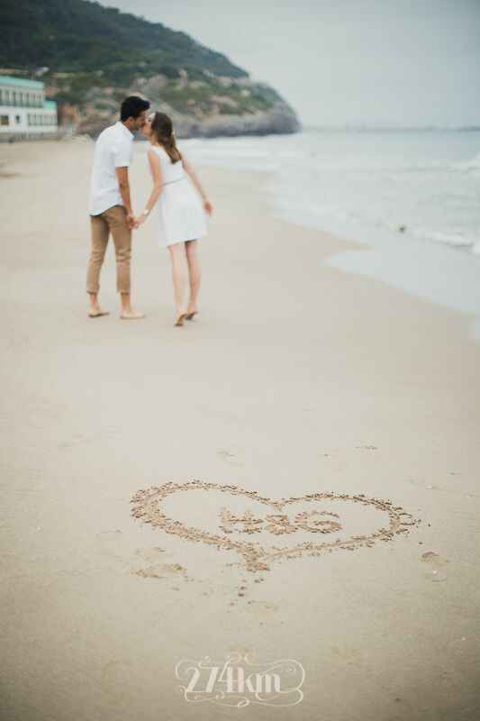 Outfits de playa para el save the date. - 10