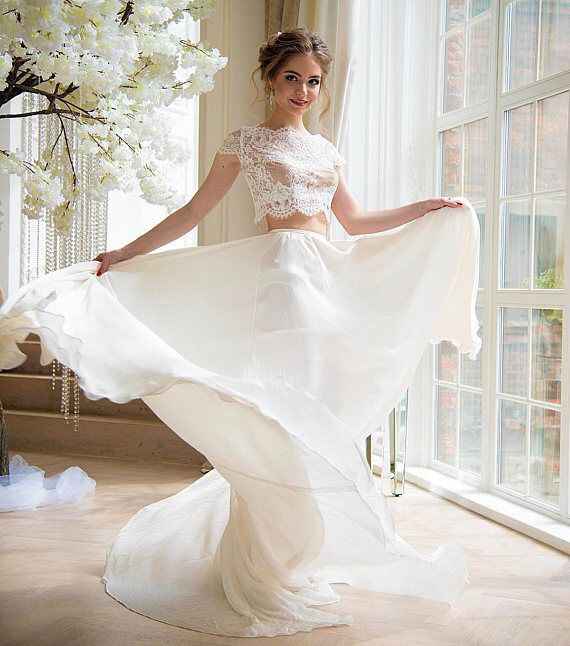 Vestido de novia de 2 piezas 👰🏻 - 36
