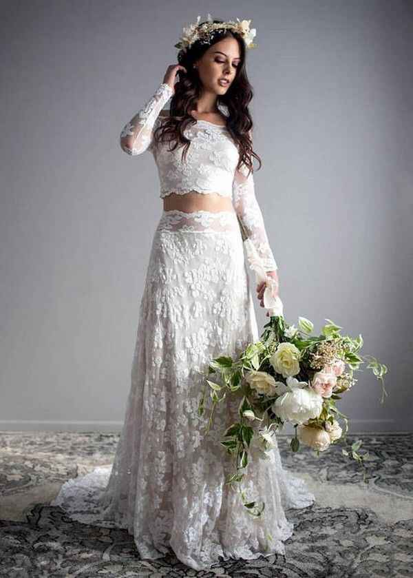Vestido de novia de 2 piezas 👰🏻 - 40