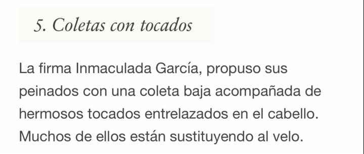 Tendencias en peinado de novia 2020 👰🏻 - 12