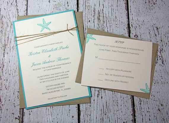Ideas de invitaciones/ boda en la playa - 7
