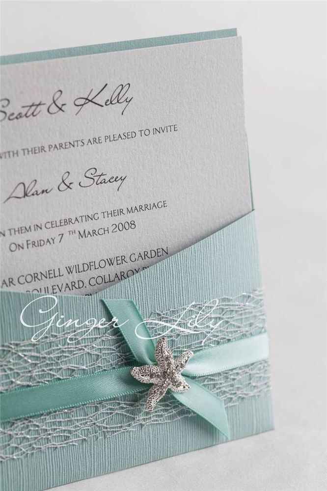 Ideas de invitaciones/ boda en la playa - 12